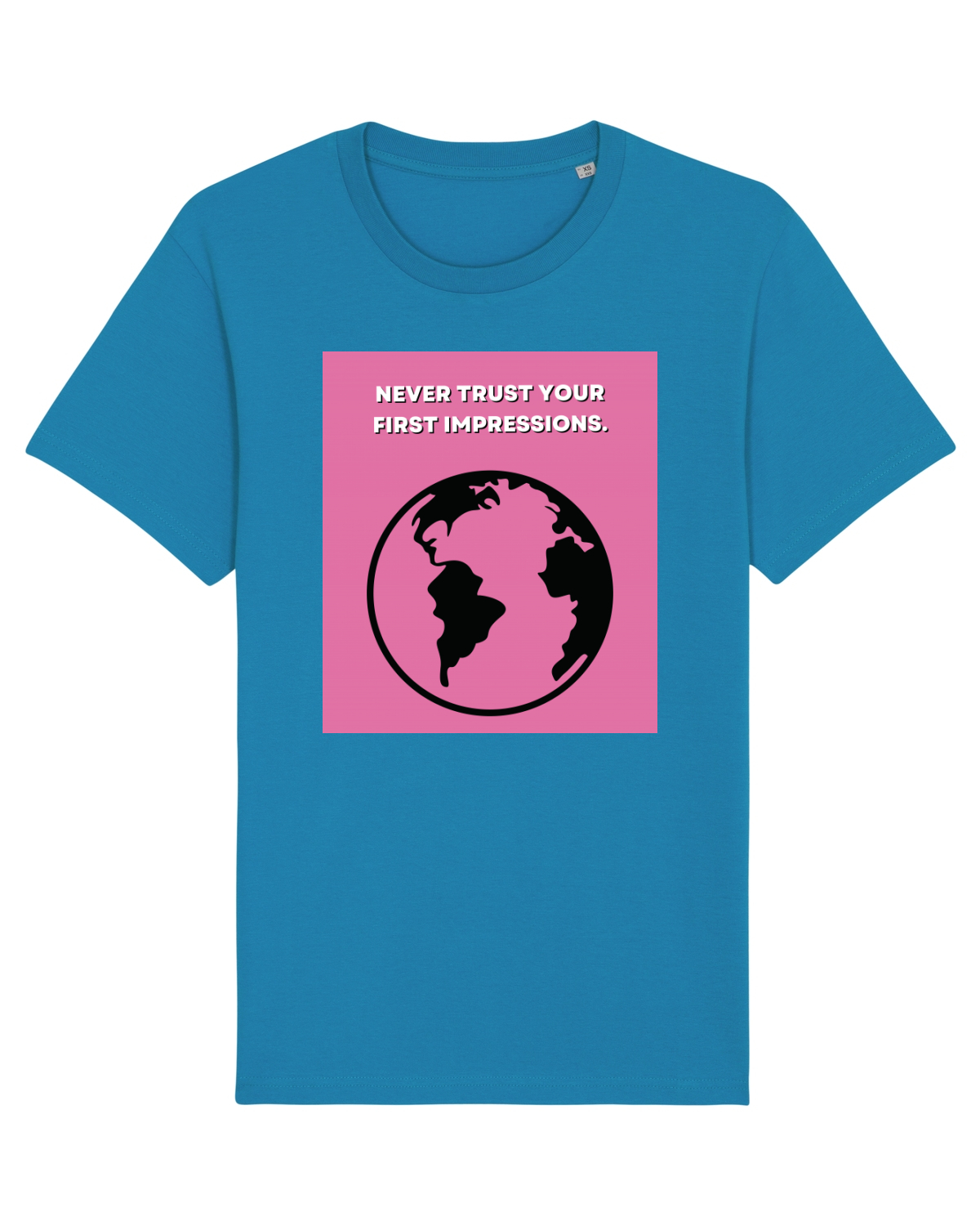 Tricou mânecă scurtă Unisex Rocker Azur