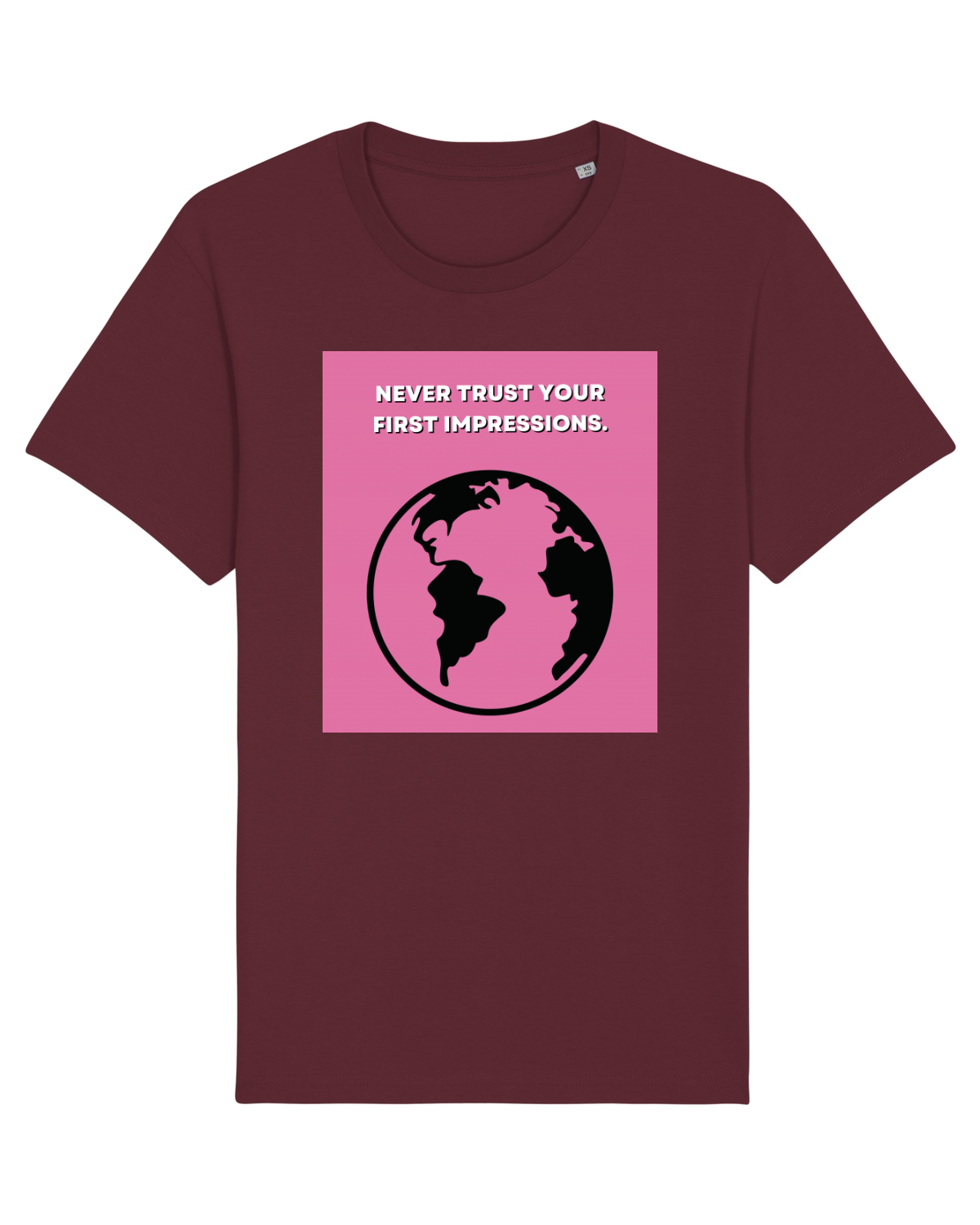 Tricou mânecă scurtă Unisex Rocker Burgundy