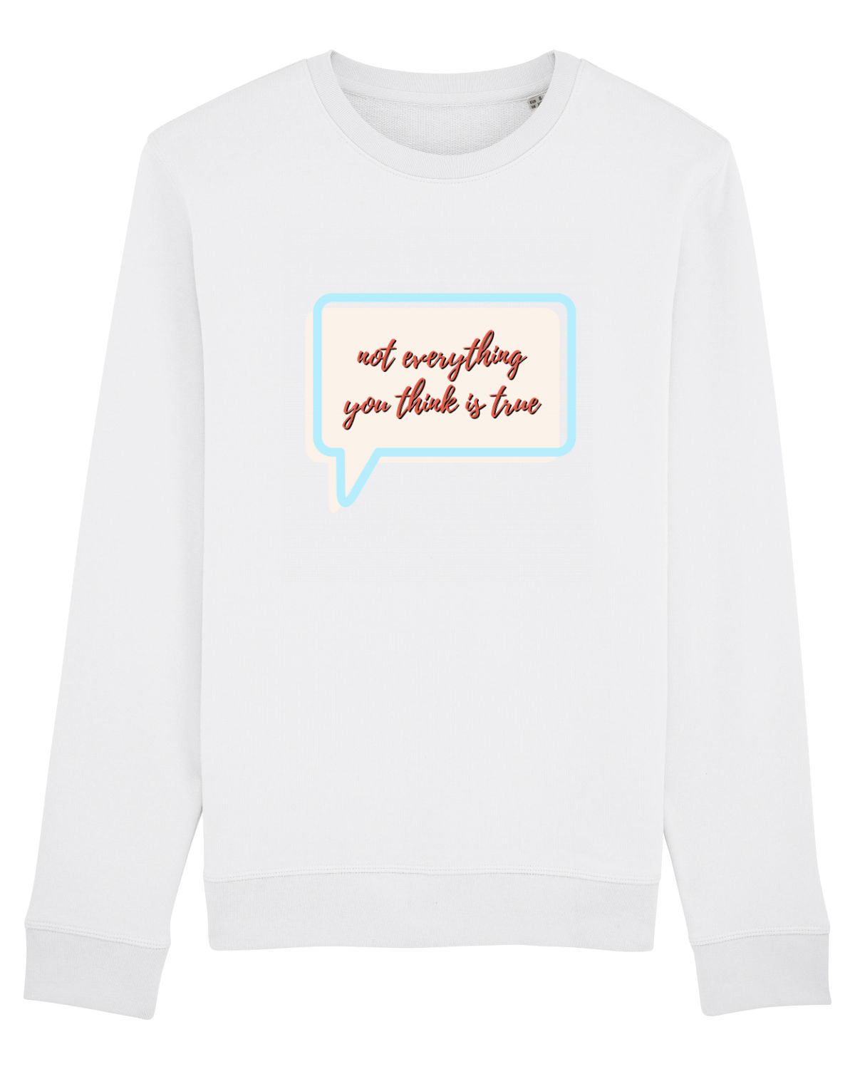 Bluză mânecă lungă Unisex Rise White