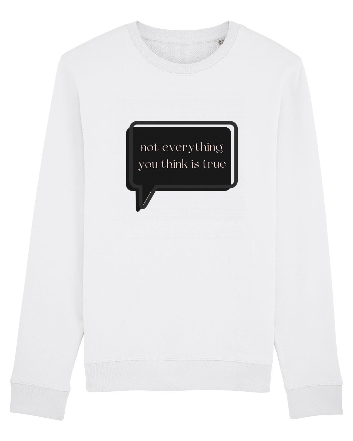Bluză mânecă lungă Unisex Rise White