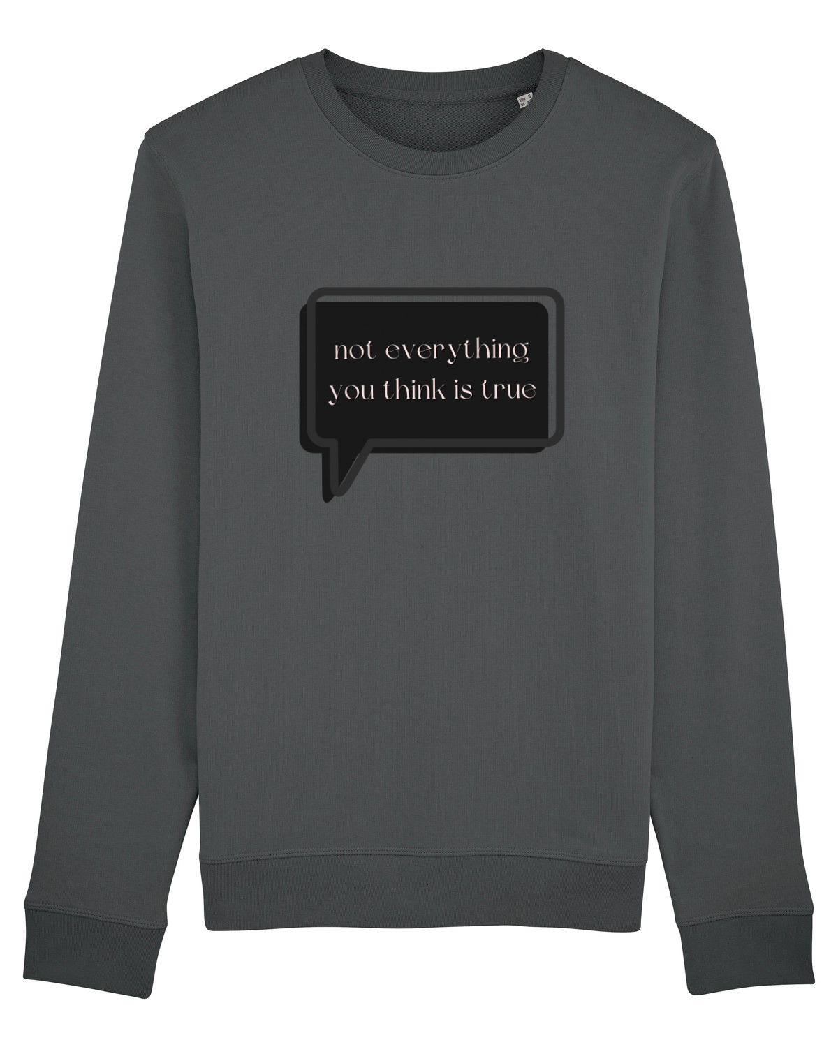 Bluză mânecă lungă Unisex Rise Anthracite