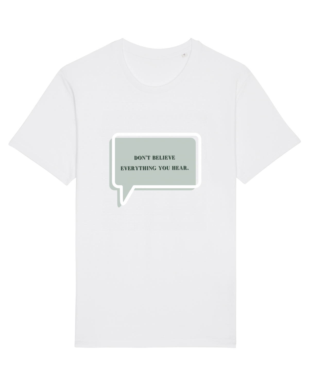 Tricou mânecă scurtă Unisex Rocker White