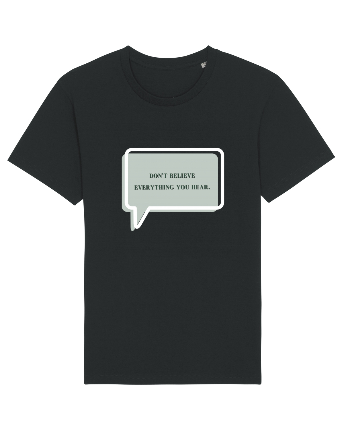 Tricou mânecă scurtă Unisex Rocker Black