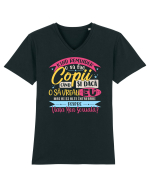 Kind reminder pentru gura lumii Tricou mânecă scurtă guler V Bărbat Presenter