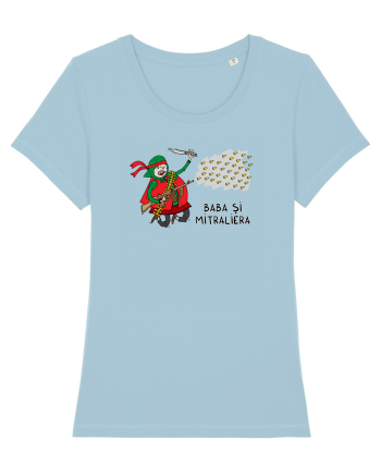 Baba și mitraliera Sky Blue