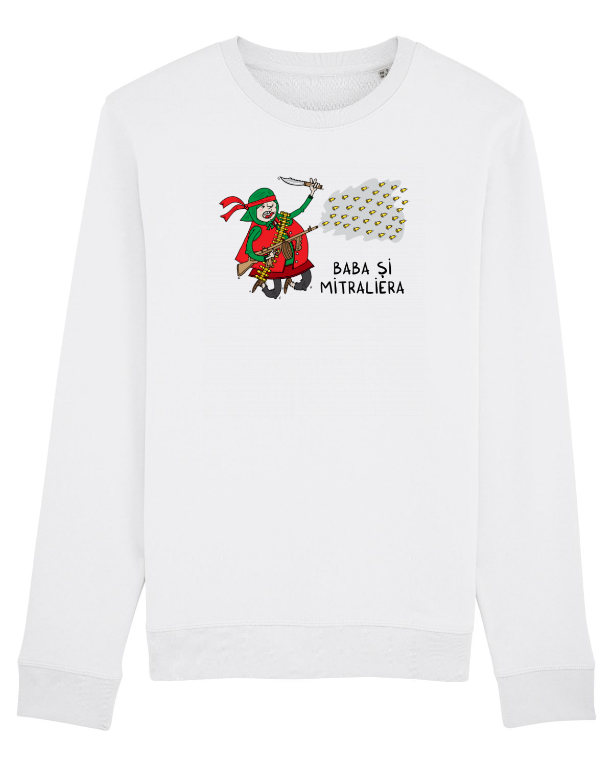 Bluză mânecă lungă Unisex Rise White