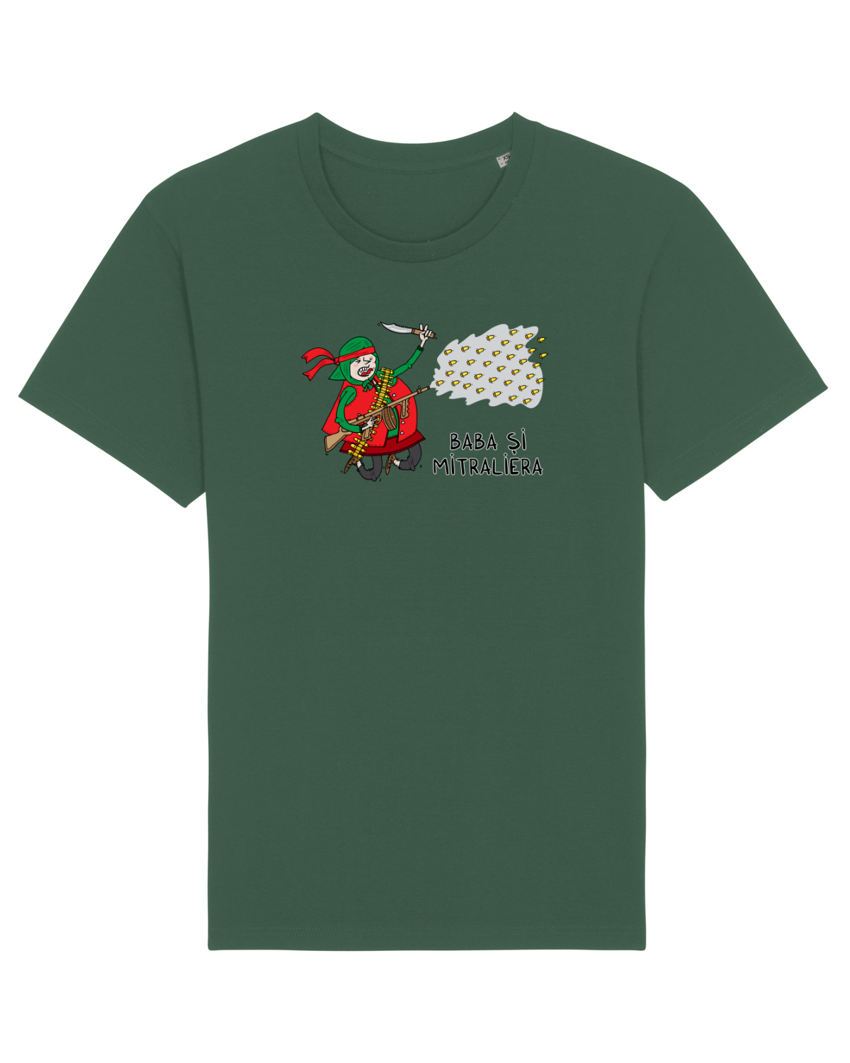 Tricou mânecă scurtă Unisex Rocker Bottle Green