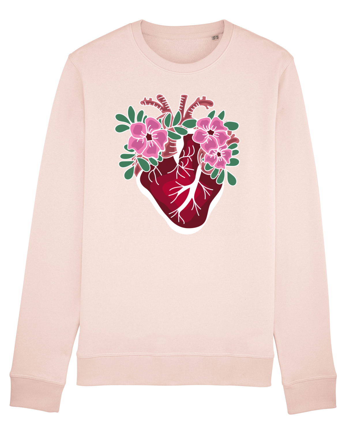 Bluză mânecă lungă Unisex Rise Candy Pink