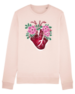 Valentine's Love Heart Flowers Bluză mânecă lungă Unisex Rise