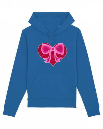 Valentine's Love Heart Bow Royal Blue