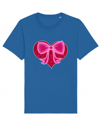 Valentine's Love Heart Bow Royal Blue