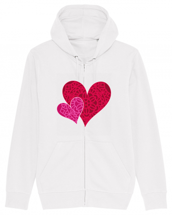 Valentine's Love Heart Mandala White