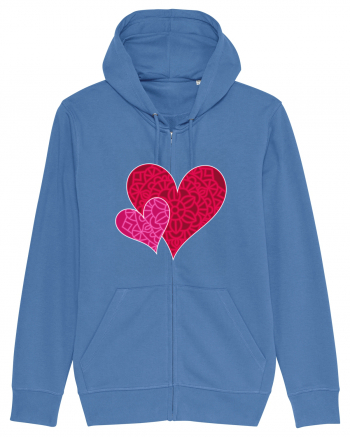 Valentine's Love Heart Mandala Bright Blue