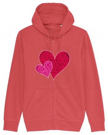 Valentine's Love Heart Mandala Carmine Red