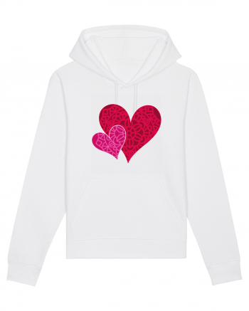 Valentine's Love Heart Mandala White