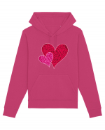 Valentine's Love Heart Mandala Hanorac Unisex Drummer