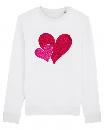 Valentine's Love Heart Mandala White