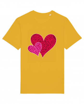 Valentine's Love Heart Mandala Spectra Yellow