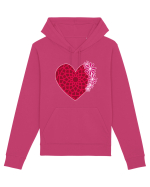 Valentine's Love Heart Daisies Hanorac Unisex Drummer