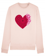 Valentine's Love Heart Daisies Bluză mânecă lungă Unisex Rise