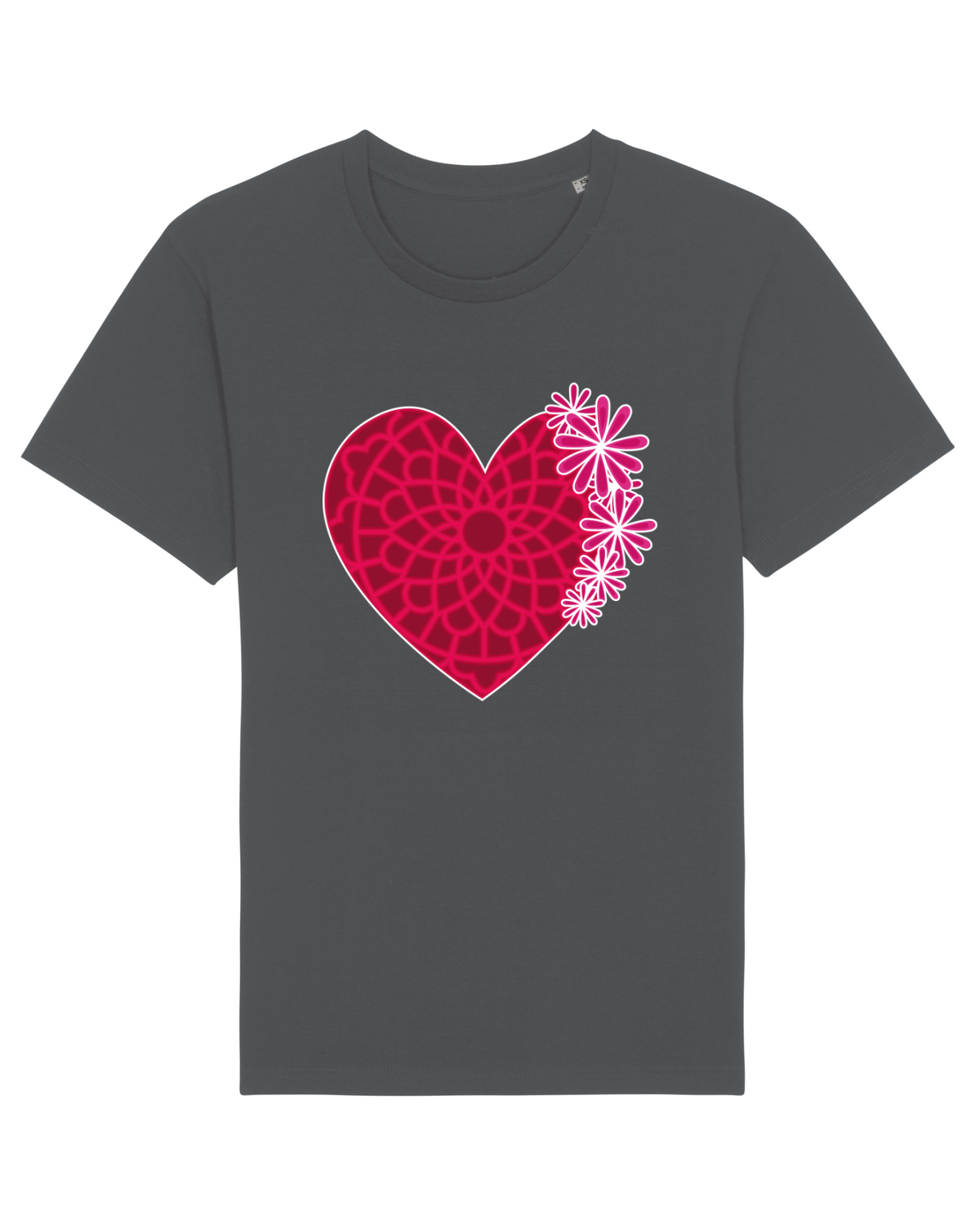 Tricou mânecă scurtă Unisex Rocker Anthracite
