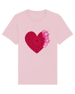 Valentine's Love Heart Daisies Tricou mânecă scurtă Unisex Rocker