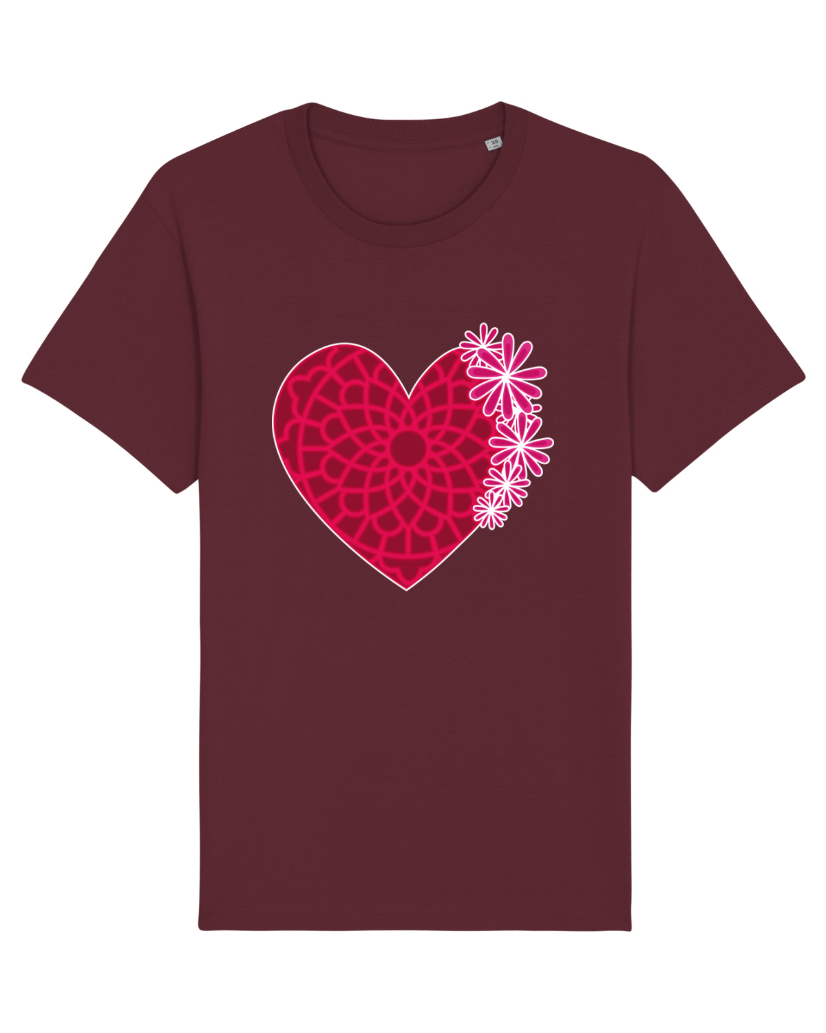 Tricou mânecă scurtă Unisex Rocker Burgundy