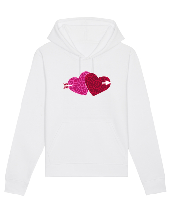 Valentine's Love Heart Double Arrow White