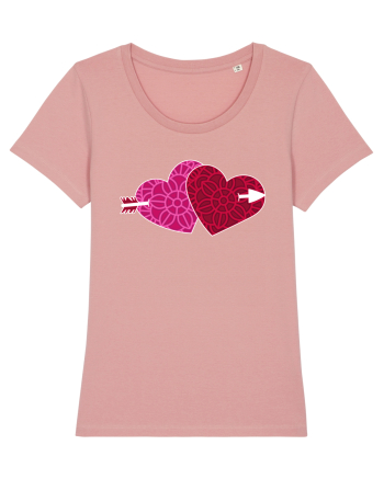 Valentine's Love Heart Double Arrow Canyon Pink