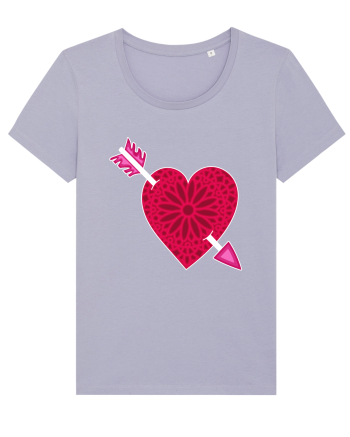 Valentine's Love Heart Arrow Lavender