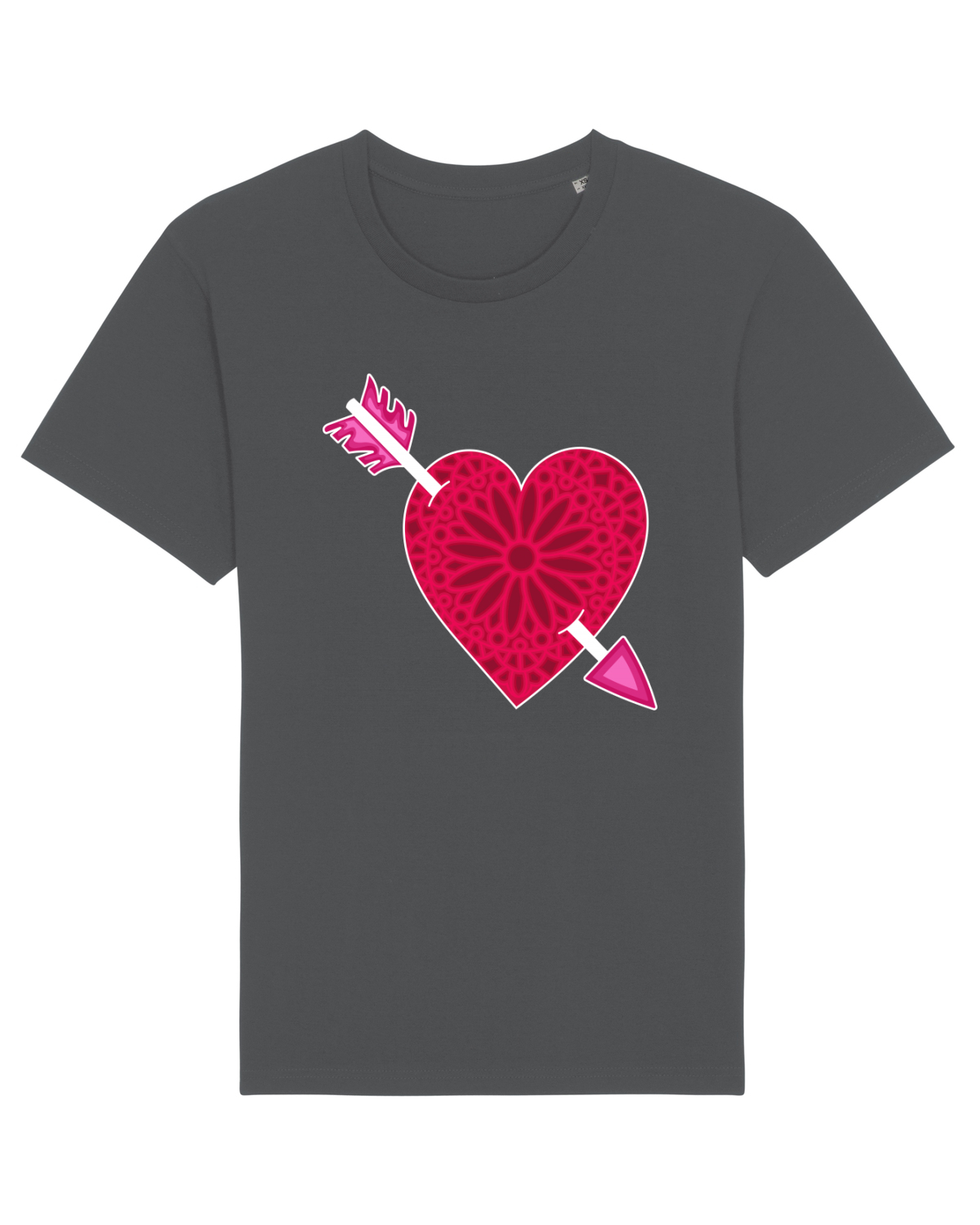 Tricou mânecă scurtă Unisex Rocker Anthracite