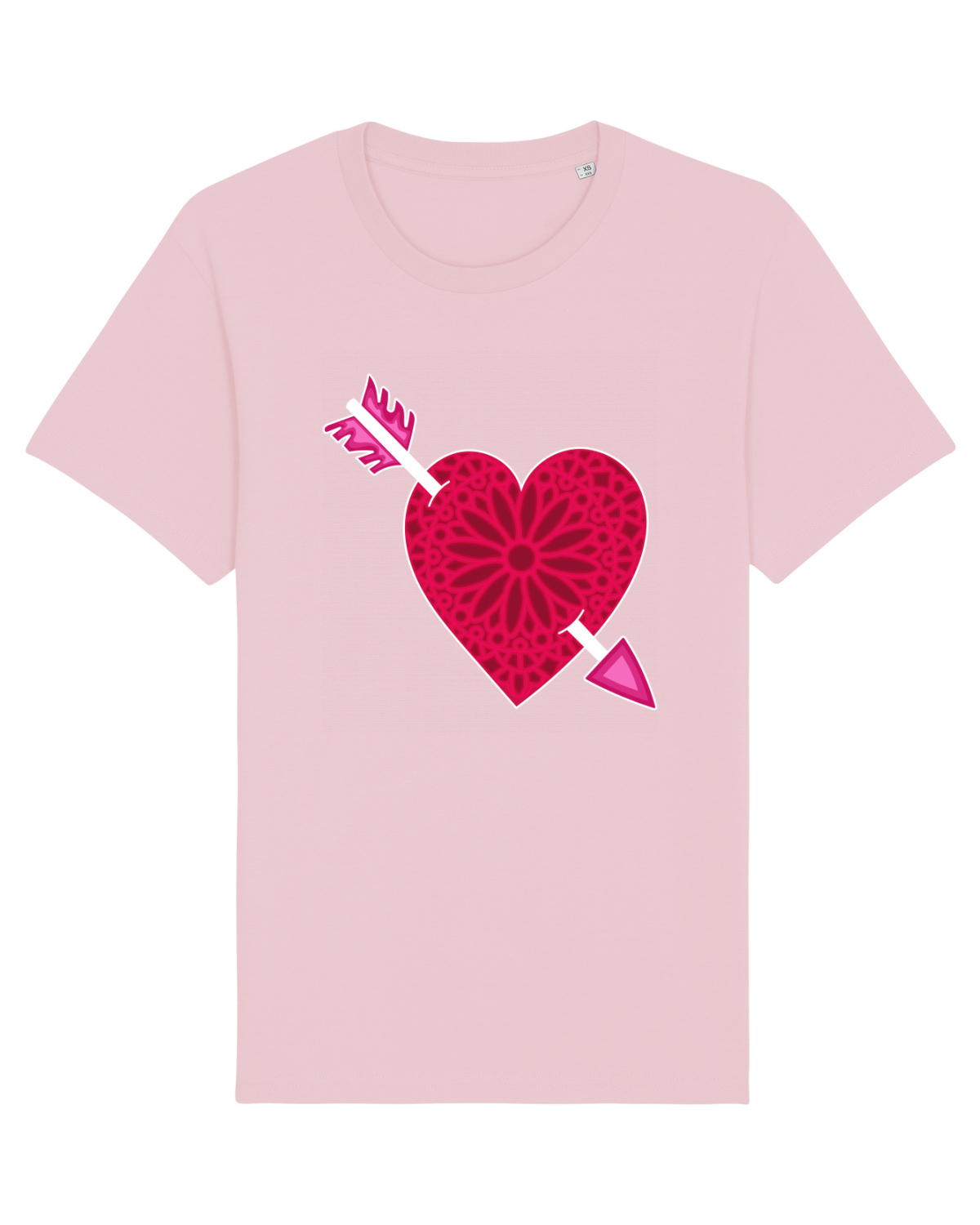 Tricou mânecă scurtă Unisex Rocker Cotton Pink