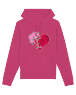 Valentine's Love Heart Roses Hanorac Unisex Drummer