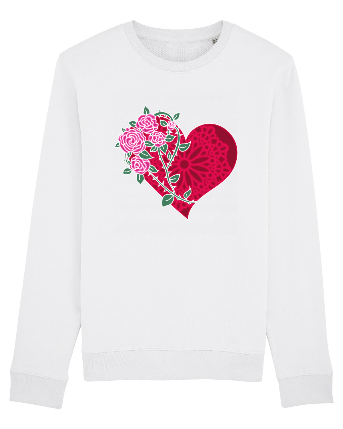 Bluză mânecă lungă Unisex Rise White