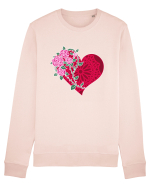 Valentine's Love Heart Roses Bluză mânecă lungă Unisex Rise