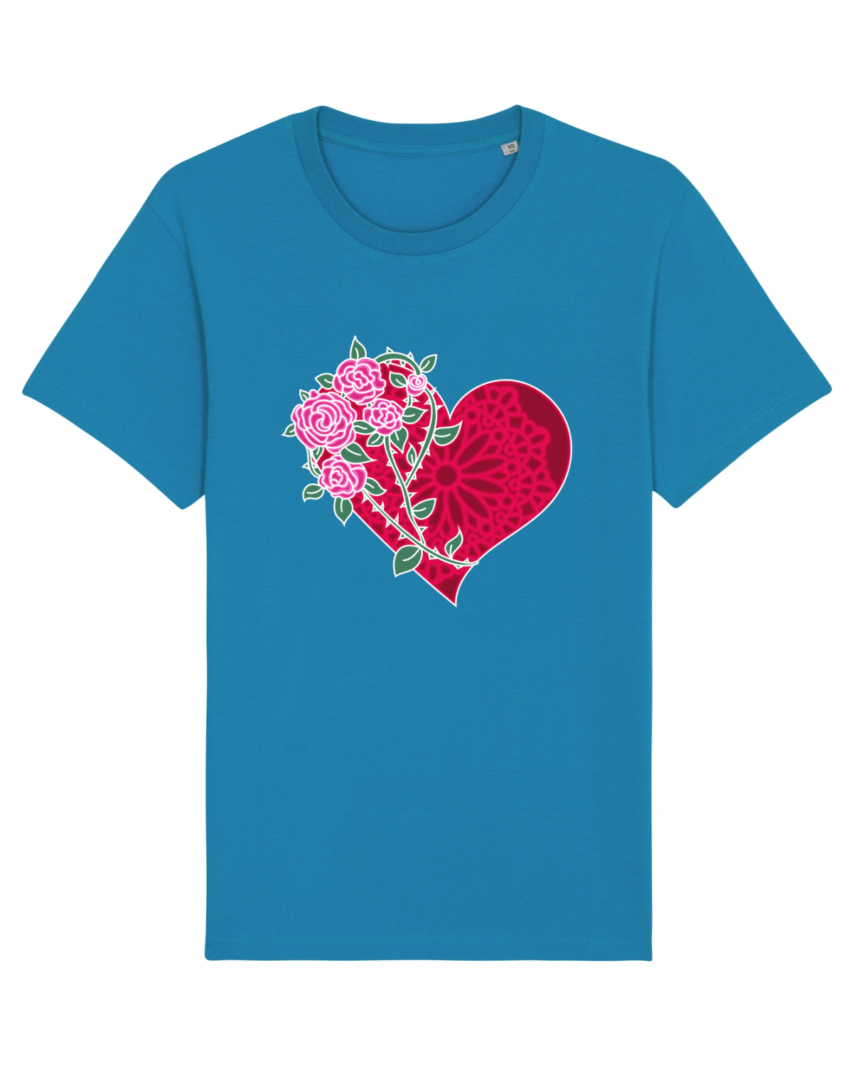 Tricou mânecă scurtă Unisex Rocker Azur