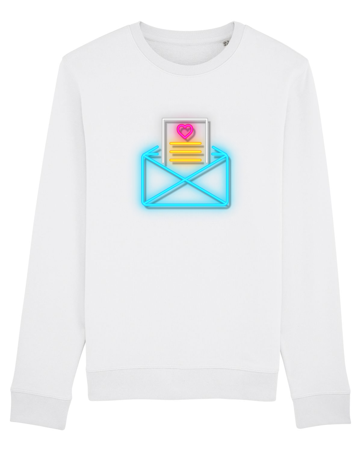 Bluză mânecă lungă Unisex Rise White