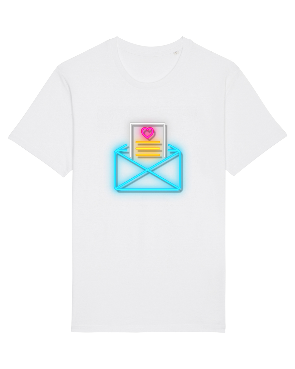 Tricou mânecă scurtă Unisex Rocker White