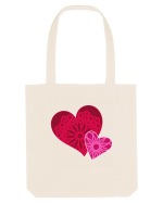 Valentine's Love Heart Mandala Sacoșă textilă