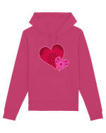 Valentine's Love Heart Mandala Hanorac Unisex Drummer