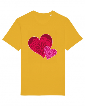 Valentine's Love Heart Mandala Spectra Yellow