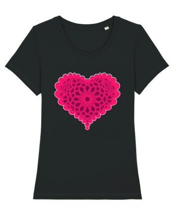 Valentine's Love Heart Bubble Black