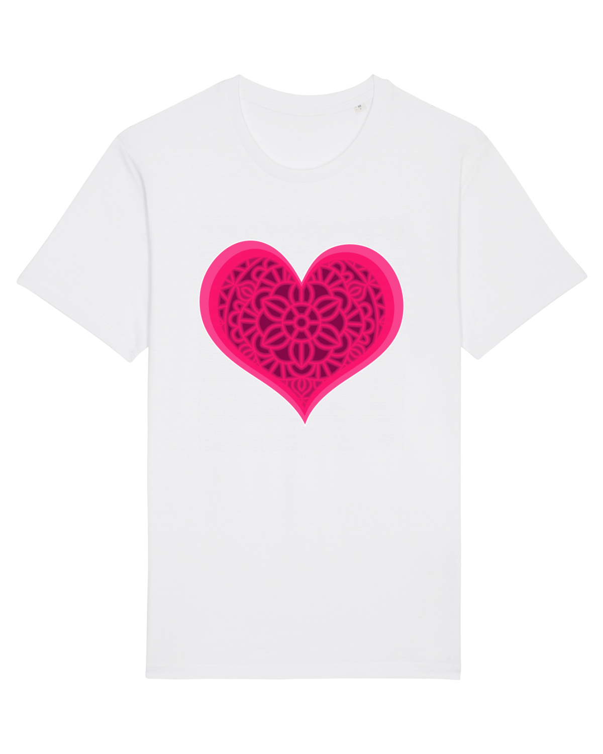 Tricou mânecă scurtă Unisex Rocker White