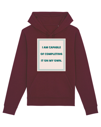 i am capable of completing it on my  own6 Burgundy