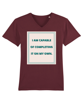 i am capable of completing it on my  own6 Burgundy