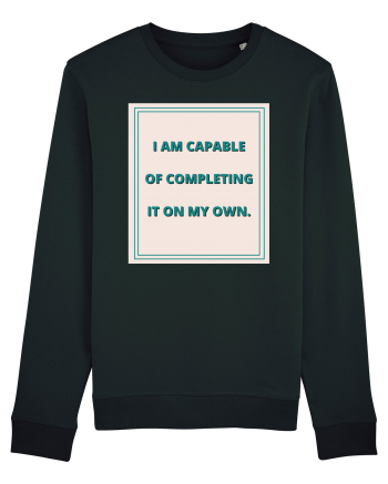 i am capable of completing it on my  own6 Black