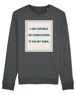 i am capable of completing it on my  own6 Bluză mânecă lungă Unisex Rise