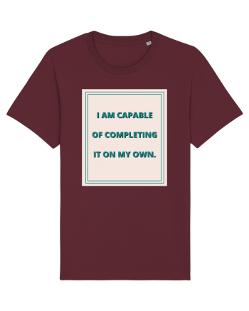 i am capable of completing it on my  own6 Burgundy