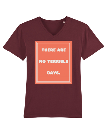 there are no terrible days7 Burgundy