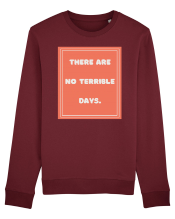 there are no terrible days7 Burgundy